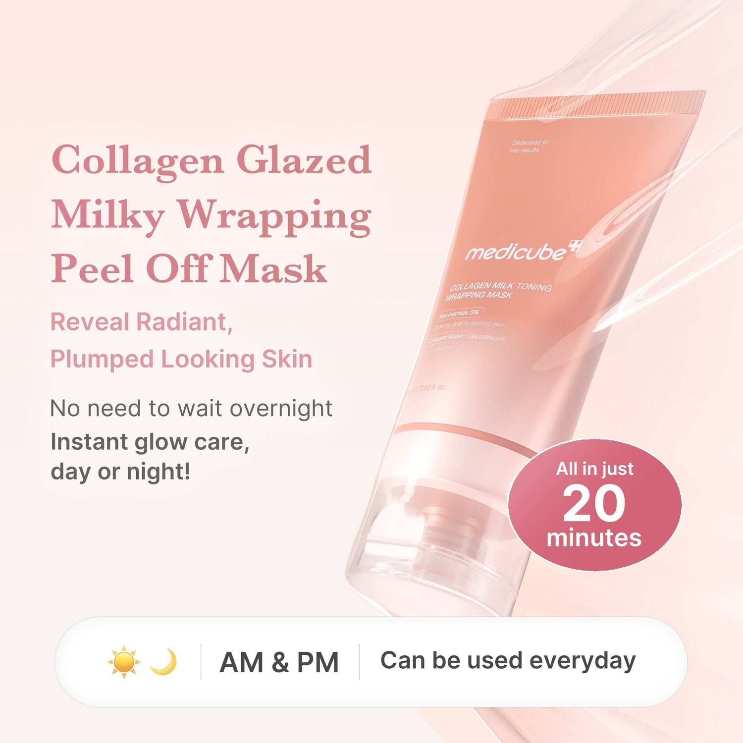 Medicube Collagen Milky Glow Daytime Wrapping Mask