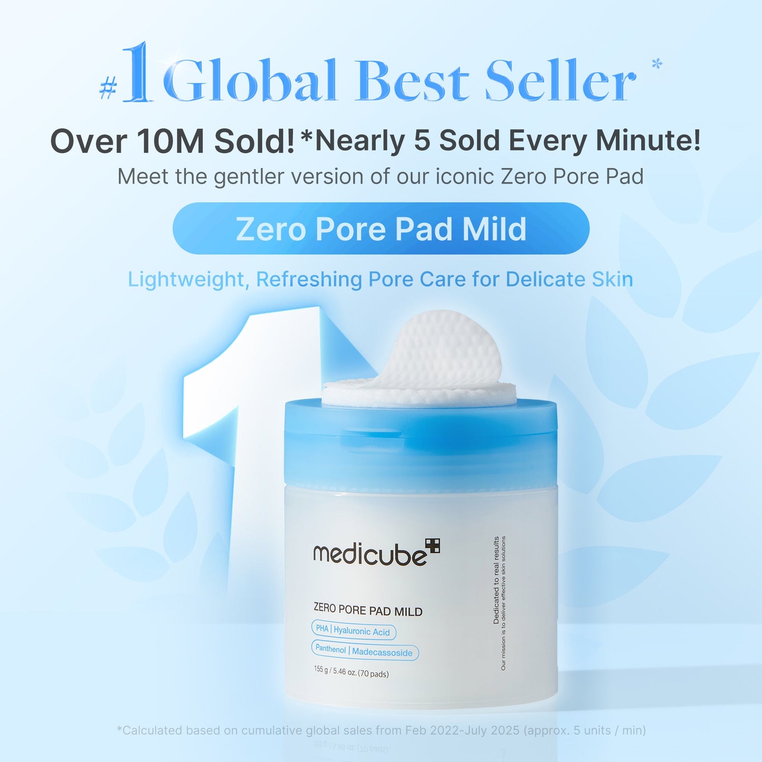 Medicube Zero Pore Madecassoside Pads (Mild)